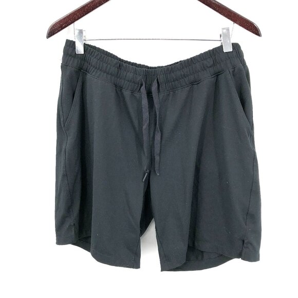 MONDETTA Elastic Waist basketball athletic gym workout Shorts Black hiking L - Picture 1 of 8